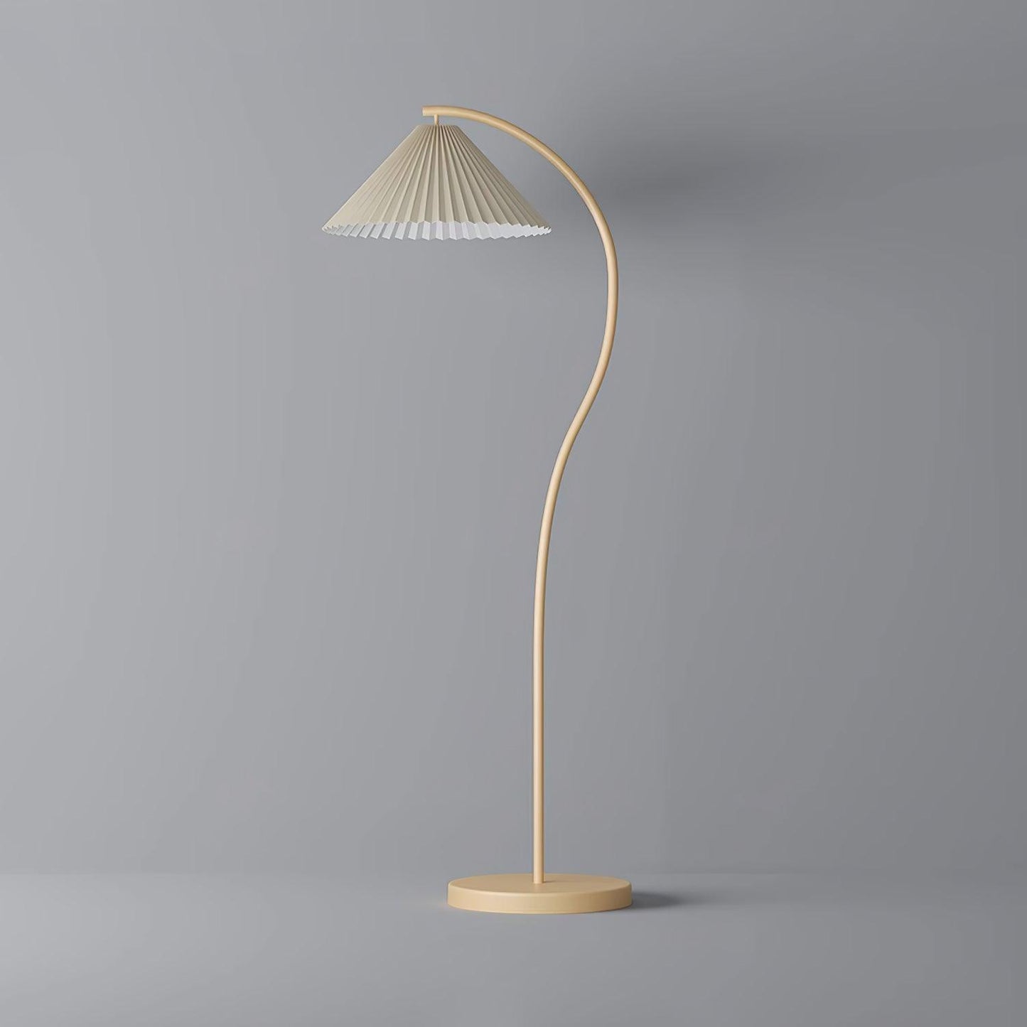Crescini Pleated Floor Lamp - Adjustable Brightness & Elegant Design