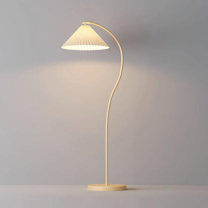 Crescini Pleated Floor Lamp - Adjustable Brightness & Elegant Design