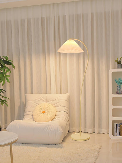 Crescini Pleated Floor Lamp - Adjustable Brightness & Elegant Design