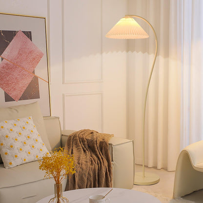 Crescini Pleated Floor Lamp - Adjustable Brightness & Elegant Design