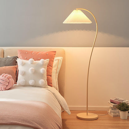 Crescini Pleated Floor Lamp - Adjustable Brightness & Elegant Design