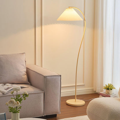 Crescini Pleated Floor Lamp - Adjustable Brightness & Elegant Design