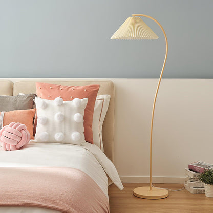 Crescini Pleated Floor Lamp - Adjustable Brightness & Elegant Design