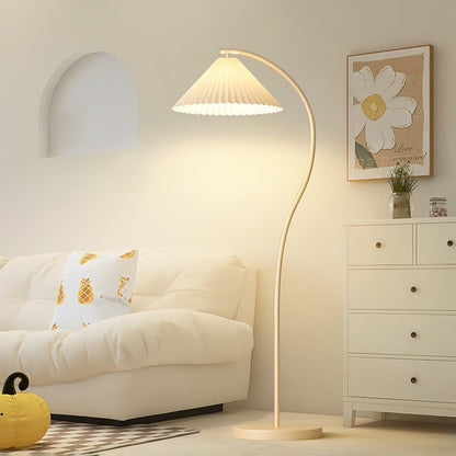 Crescini Pleated Floor Lamp - Adjustable Brightness & Elegant Design
