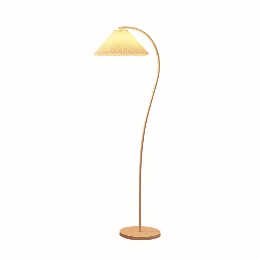 Crescini Pleated Floor Lamp - Adjustable Brightness & Elegant Design