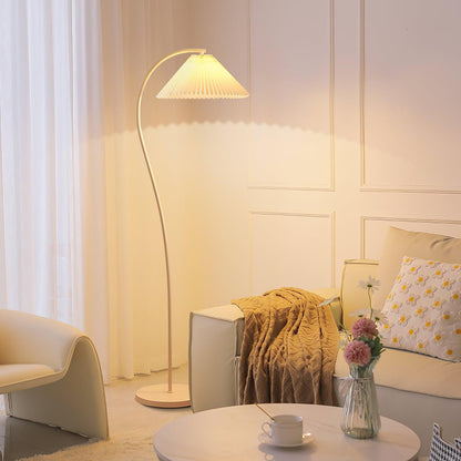 Crescini Pleated Floor Lamp - Adjustable Brightness & Elegant Design