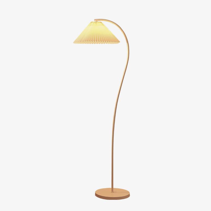 Crescini Pleated Floor Lamp - Adjustable Brightness & Elegant Design