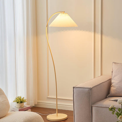 Crescini Pleated Floor Lamp - Adjustable Brightness & Elegant Design