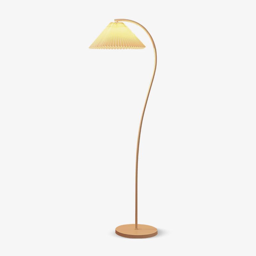 Crescini Pleated Floor Lamp - Adjustable Brightness & Elegant Design