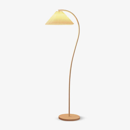 Crescini Pleated Floor Lamp - Adjustable Brightness & Elegant Design