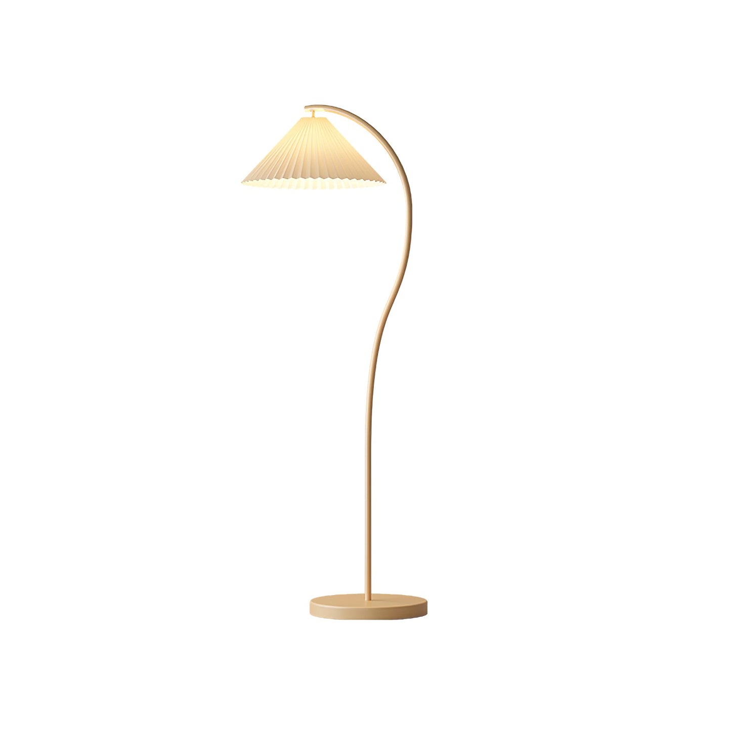 Crescini Pleated Floor Lamp - Adjustable Brightness & Elegant Design
