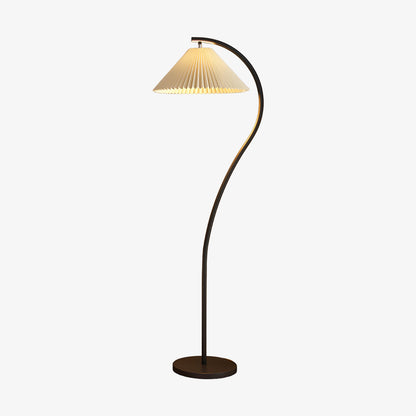 Crescini Pleated Floor Lamp - Adjustable Brightness & Elegant Design