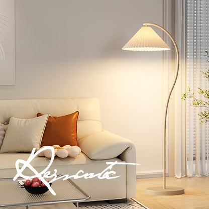 Crescini Pleated Floor Lamp - Adjustable Brightness & Elegant Design