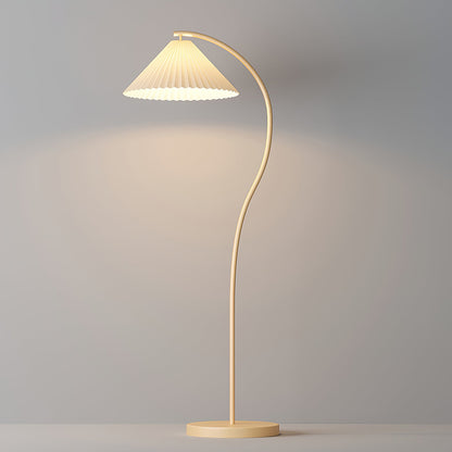Crescini Pleated Floor Lamp - Adjustable Brightness & Elegant Design