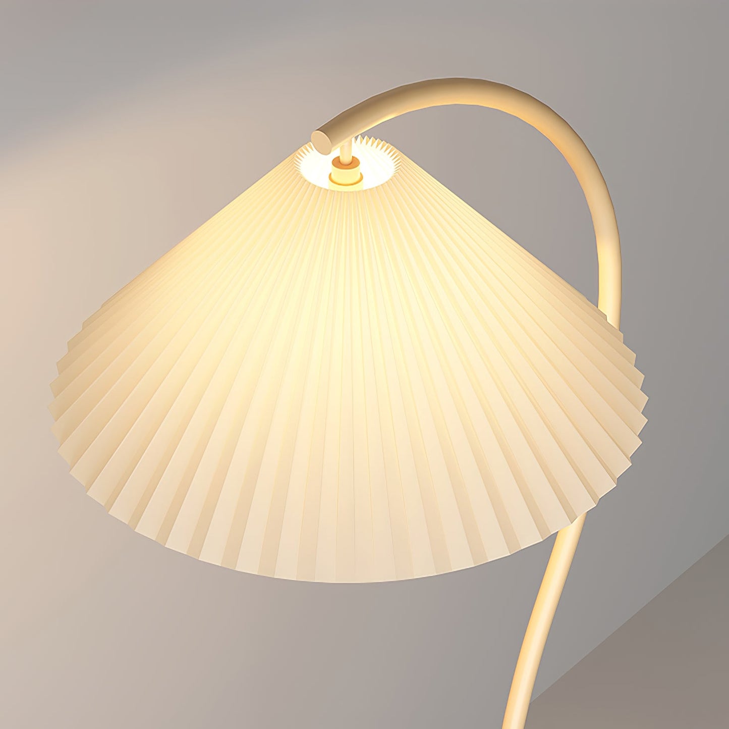 Crescini Pleated Floor Lamp - Adjustable Brightness & Elegant Design