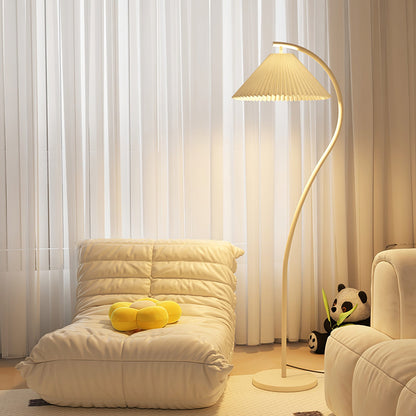 Crescini Pleated Floor Lamp - Adjustable Brightness & Elegant Design