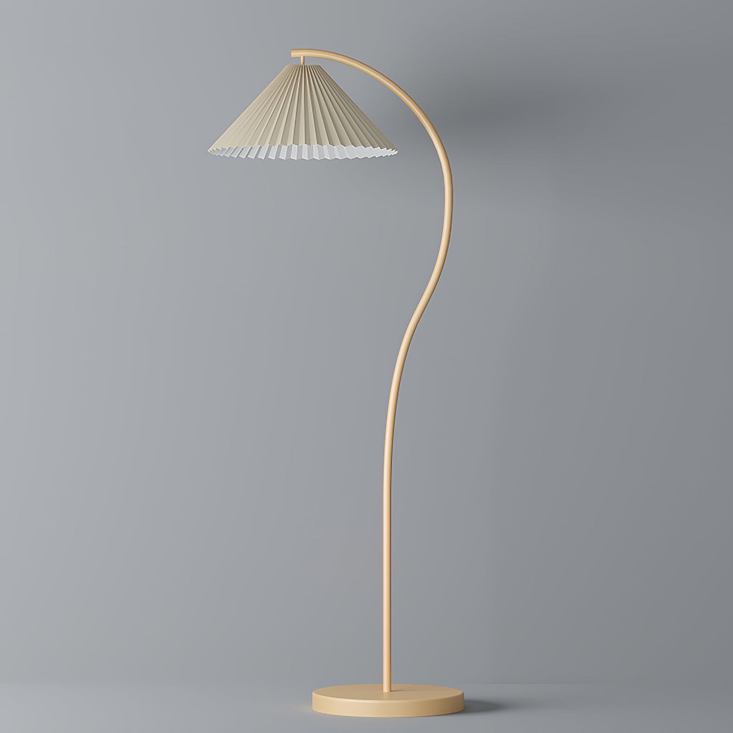 Crescini Pleated Floor Lamp - Adjustable Brightness & Elegant Design