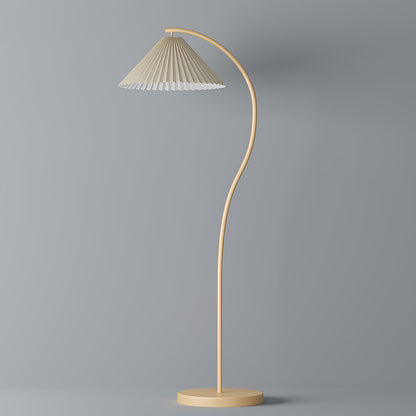 Crescini Pleated Floor Lamp - Adjustable Brightness & Elegant Design