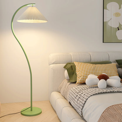 Crescini Pleated Floor Lamp - Adjustable Brightness & Elegant Design