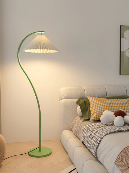 Crescini Pleated Floor Lamp - Adjustable Brightness & Elegant Design