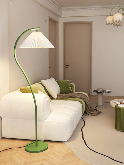 Crescini Pleated Floor Lamp - Adjustable Brightness & Elegant Design