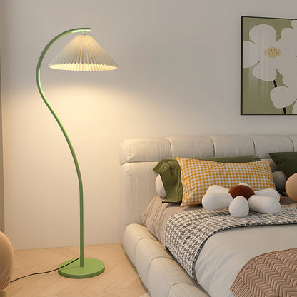 Crescini Pleated Floor Lamp - Adjustable Brightness & Elegant Design