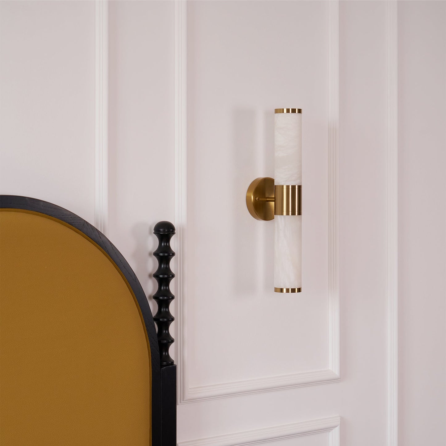 Alabaster Wall Lamp - Elegant Design with Soft Glow & Adjustable Angle