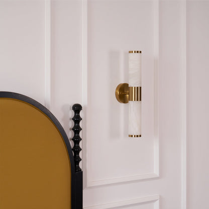 Alabaster Wall Lamp - Elegant Design with Soft Glow & Adjustable Angle