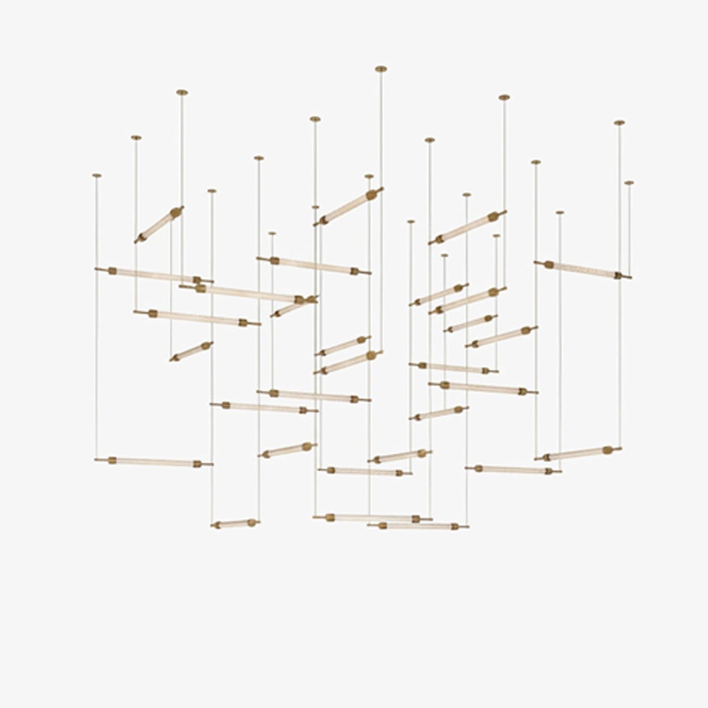 Customizable Crystal Grid Chandelier with Adjustable Lighting & Modern