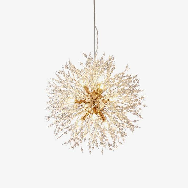 Elegant Crystal Dandelion Chandelier - Adjustable Brightness & Modern