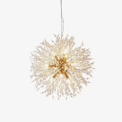 Elegant Crystal Dandelion Chandelier - Adjustable Brightness & Modern