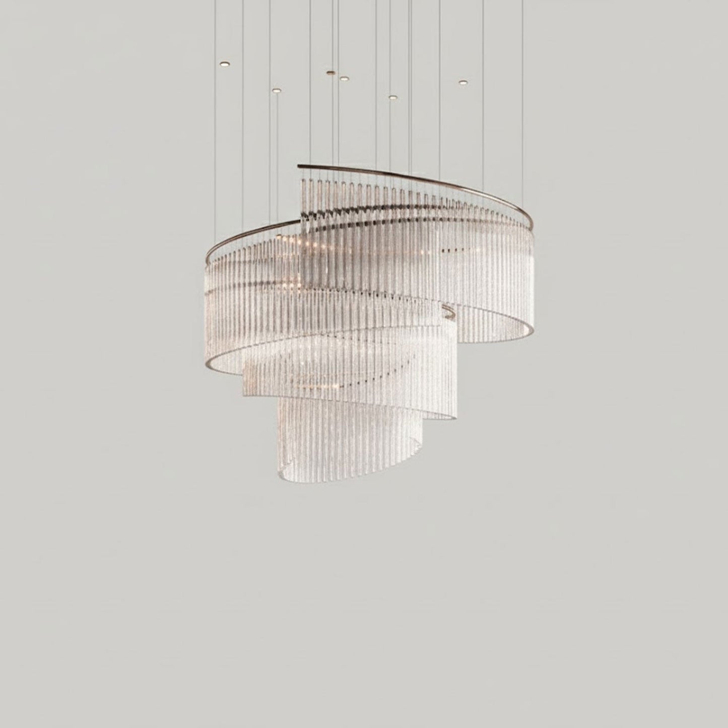 Rivella Cascade Fringe Chandelier - Elegant Design with Adjustable Hei