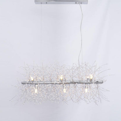 Elegant Crystal Dandelion Chandelier - Adjustable Brightness & Modern