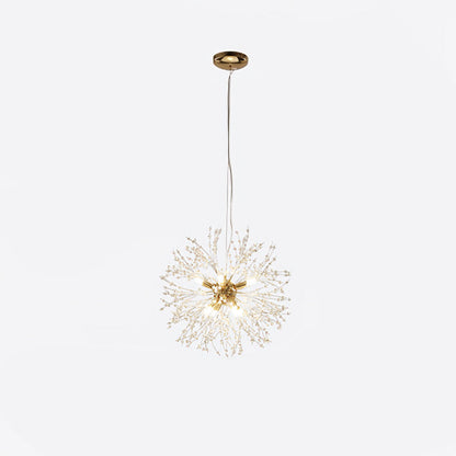 Elegant Crystal Dandelion Chandelier - Adjustable Brightness & Modern