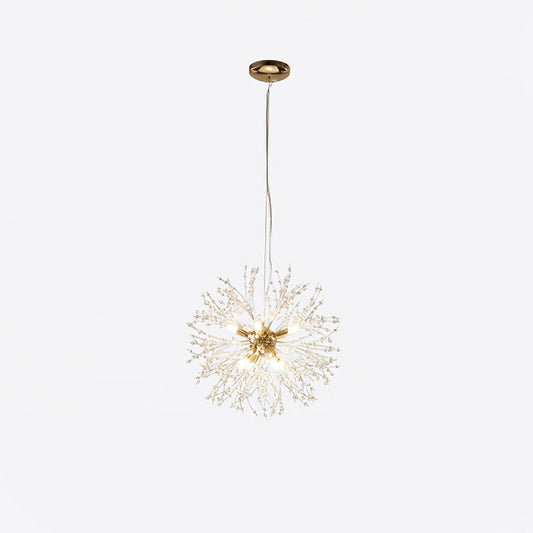 Elegant Crystal Dandelion Chandelier - Adjustable Brightness & Modern