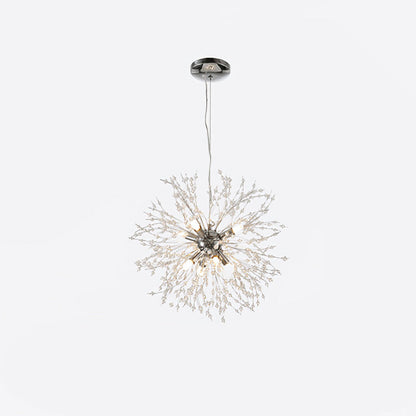 Elegant Crystal Dandelion Chandelier - Adjustable Brightness & Modern