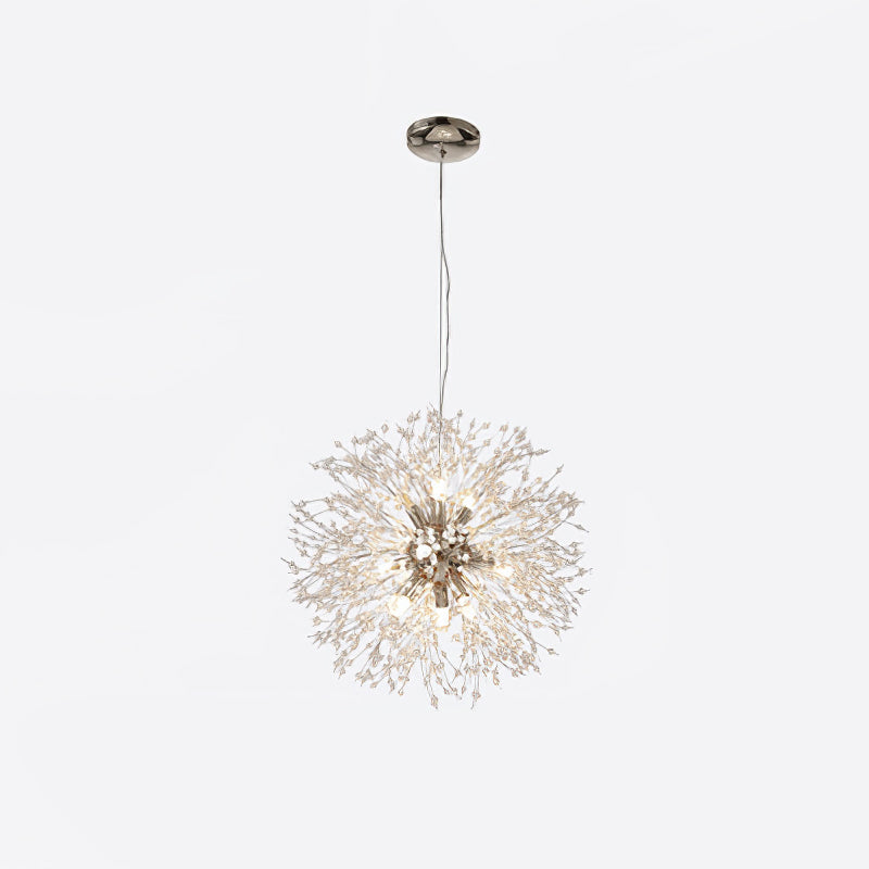 Elegant Crystal Dandelion Chandelier - Adjustable Brightness & Modern