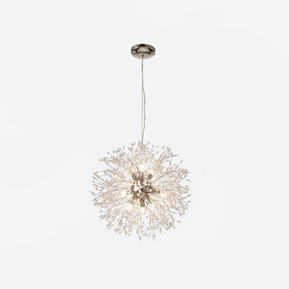 Elegant Crystal Dandelion Chandelier - Adjustable Brightness & Modern