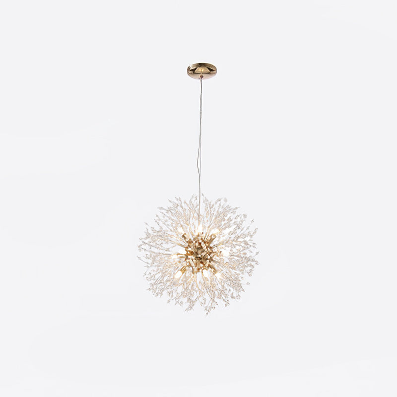 Elegant Crystal Dandelion Chandelier - Adjustable Brightness & Modern