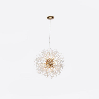 Elegant Crystal Dandelion Chandelier - Adjustable Brightness & Modern