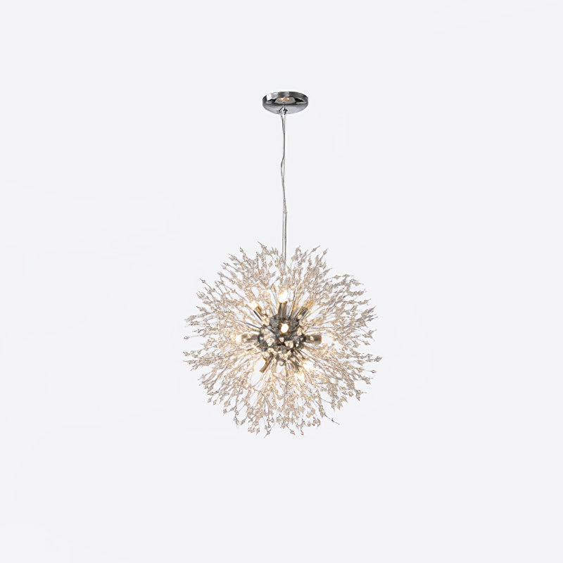 Elegant Crystal Dandelion Chandelier - Adjustable Brightness & Modern