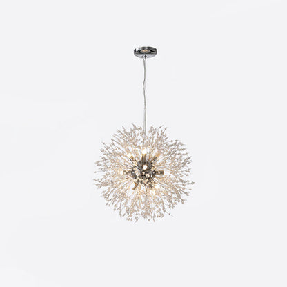 Elegant Crystal Dandelion Chandelier - Adjustable Brightness & Modern