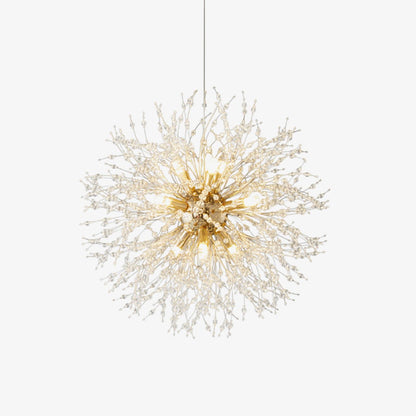 Elegant Crystal Dandelion Chandelier - Adjustable Brightness & Modern