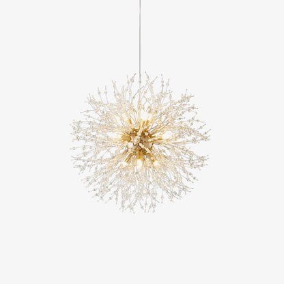 Elegant Crystal Dandelion Chandelier - Adjustable Brightness & Modern