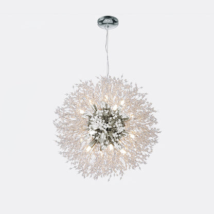 Elegant Crystal Dandelion Chandelier - Adjustable Brightness & Modern