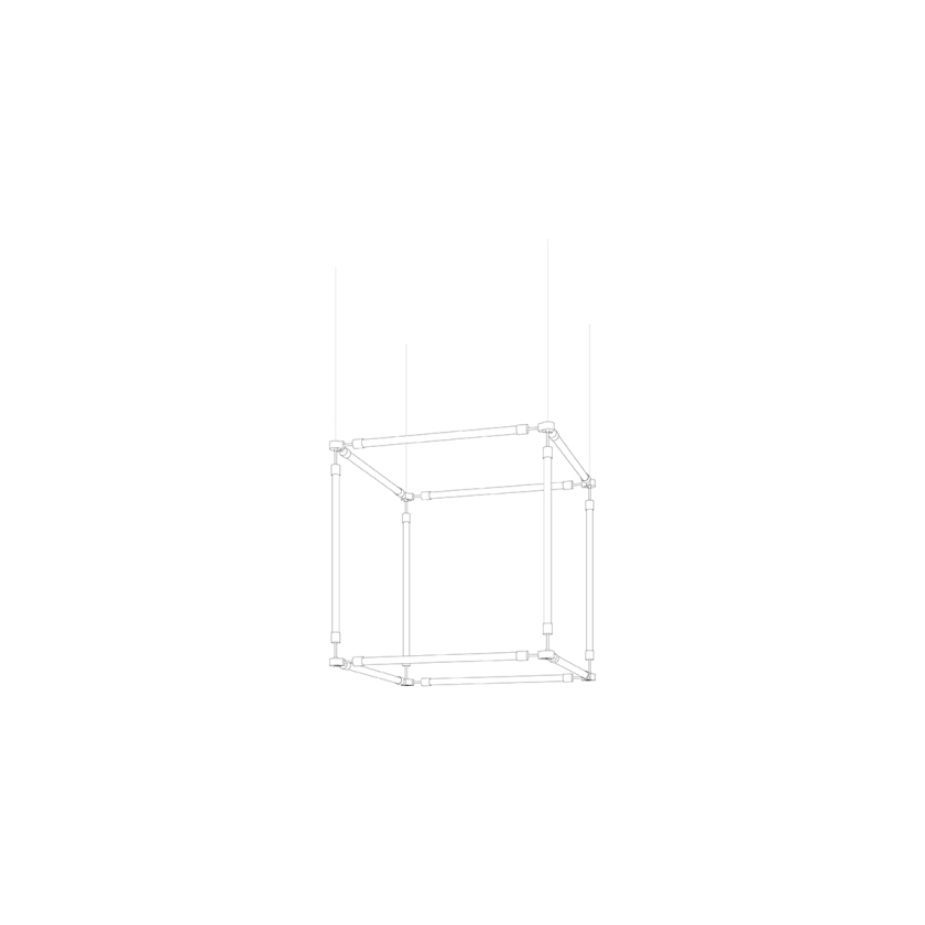 Customizable Crystal Grid Chandelier with Adjustable Lighting & Modern