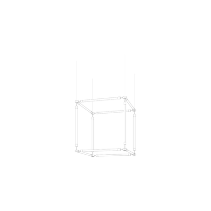 Customizable Crystal Grid Chandelier with Adjustable Lighting & Modern