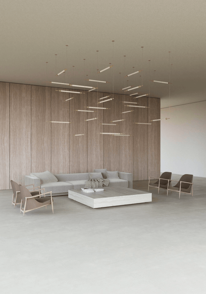 Customizable Crystal Grid Chandelier with Adjustable Lighting & Modern