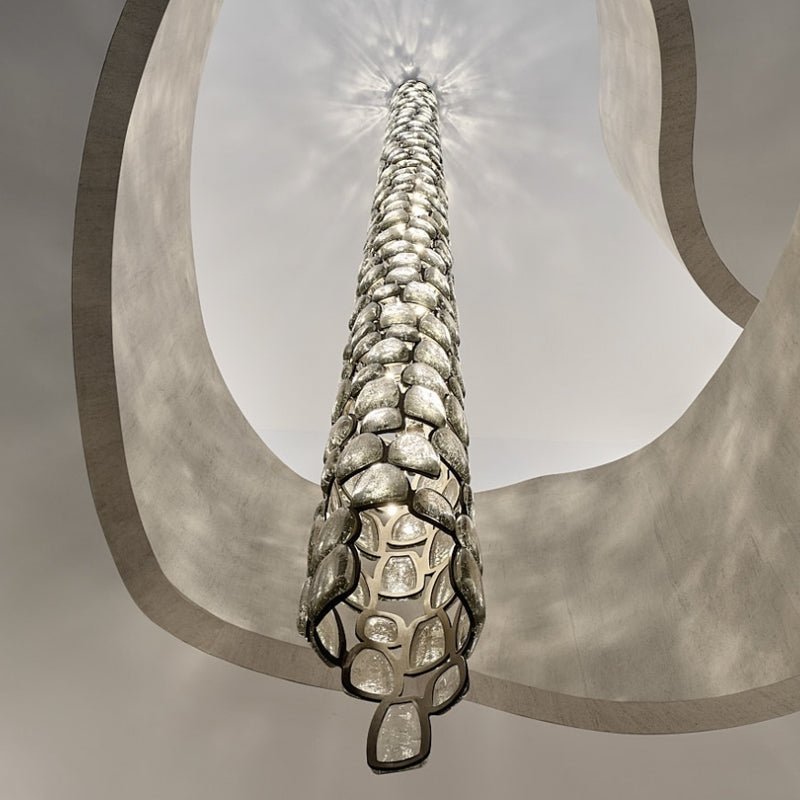 Elegant Crystal Mosaic Chandelier with Dimming Function & Easy Install