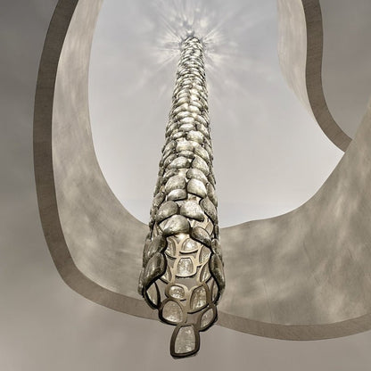 Elegant Crystal Mosaic Chandelier with Dimming Function & Easy Install